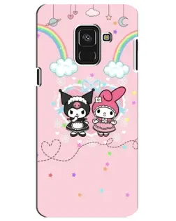 Чехол для Samsung Galaxy A8 Plus 2018 (A730F) с картинкой «My Melody и Kuromi» Чехол для Samsung Galaxy A8 Plus 2018 (A730F) с картинкой «My Melody и Kuromi»