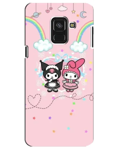 Чехол для Samsung Galaxy A8 Plus 2018 (A730F) с картинкой «My Melody и Kuromi» Чехол для Samsung Galaxy A8 Plus 2018 (A730F) с картинкой «My Melody и Kuromi»