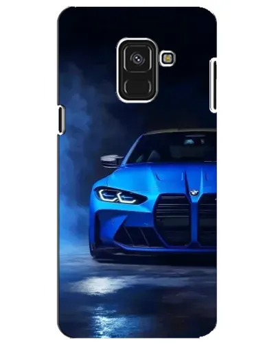 Чехол для Samsung Galaxy A8 Plus 2018 (A730F) с картинкой «Голубая BMW M4» Чехол для Samsung Galaxy A8 Plus 2018 (A730F) с картинкой «Голубая BMW M4»