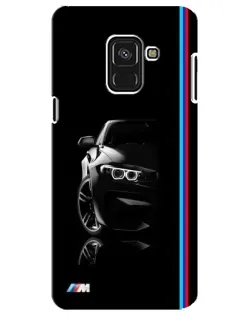 Чехол для Samsung Galaxy A8 Plus 2018 (A730F) с картинкой «Силуэт BMW в темноте» Чехол для Samsung Galaxy A8 Plus 2018 (A730F) с картинкой «Силуэт BMW в темноте»
