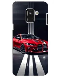 Чехол для Samsung Galaxy A8 Plus 2018 (A730F) с картинкой «Красная BMW на дороге» Чехол для Samsung Galaxy A8 Plus 2018 (A730F) с картинкой «Красная BMW на дороге»
