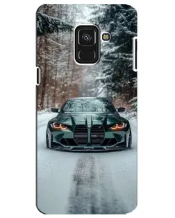 Чехол для Samsung Galaxy A8 Plus 2018 (A730F) с картинкой «BMW в зимнем лесу» Чехол для Samsung Galaxy A8 Plus 2018 (A730F) с картинкой «BMW в зимнем лесу»