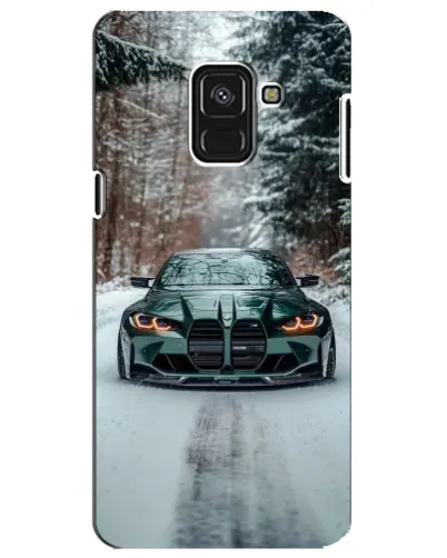 Чехол для Samsung Galaxy A8 Plus 2018 (A730F) с картинкой «BMW в зимнем лесу» Чехол для Samsung Galaxy A8 Plus 2018 (A730F) с картинкой «BMW в зимнем лесу»