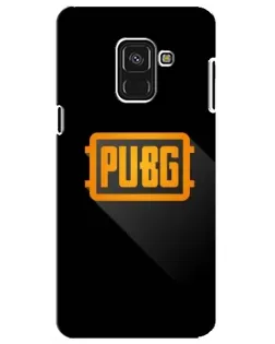 Чохол для Samsung Galaxy A8 Plus 2018 (A730F) з картинкою «PUBG — рамка лого»