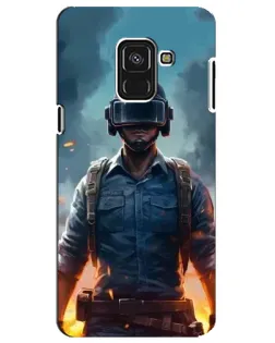 Чохол для Samsung Galaxy A8 Plus 2018 (A730F) з картинкою «PUBG — реалістичний герой»