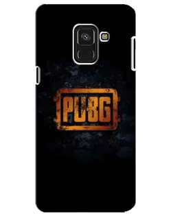 Чохол для Samsung Galaxy A8 Plus 2018 (A730F) з картинкою «PUBG — золотий логотип»