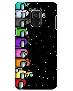 Чохол для Samsung Galaxy A8 Plus 2018 (A730F) з картинкою «Команда Among Us»