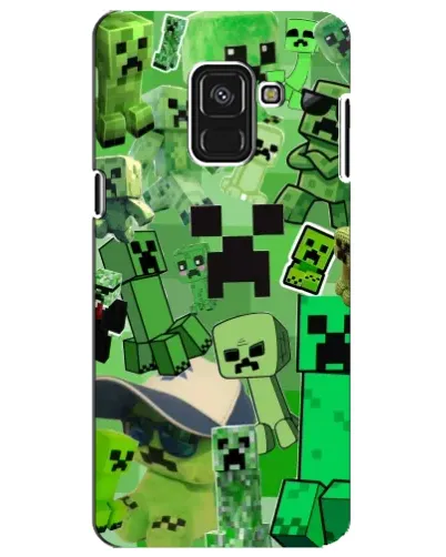 Чехол для Samsung Galaxy A8 Plus 2018 (A730F) с картинкой «Криперы Minecraft» Чехол для Samsung Galaxy A8 Plus 2018 (A730F) с картинкой «Криперы Minecraft»