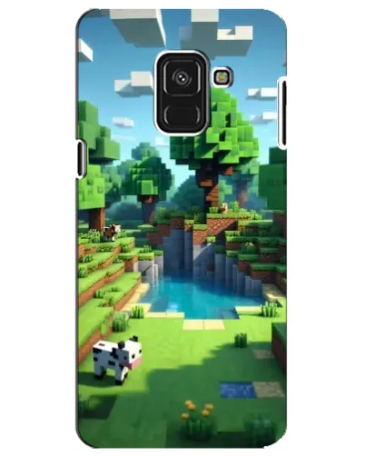 Чехол для Samsung Galaxy A8 Plus 2018 (A730F) с картинкой «Minecraft летний день» Чехол для Samsung Galaxy A8 Plus 2018 (A730F) с картинкой «Minecraft летний день»