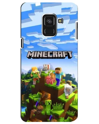 Чехол для Samsung Galaxy A8 Plus 2018 (A730F) с картинкой «Minecraft классический мир» Чехол для Samsung Galaxy A8 Plus 2018 (A730F) с картинкой «Minecraft классический мир»
