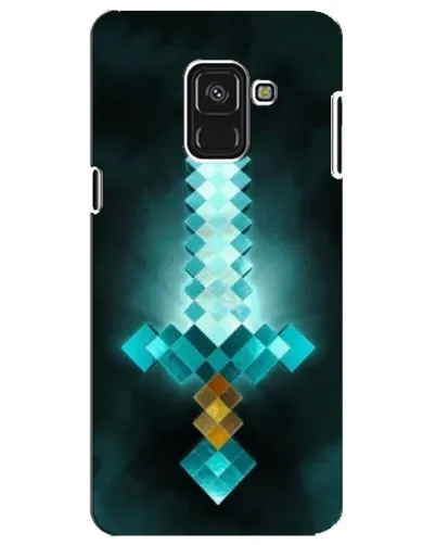 Чехол для Samsung Galaxy A8 Plus 2018 (A730F) с картинкой «Алмазный меч неон» Чехол для Samsung Galaxy A8 Plus 2018 (A730F) с картинкой «Алмазный меч неон»