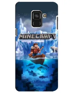 Чехол для Samsung Galaxy A8 Plus 2018 (A730F) с картинкой «Minecraft ледяной мир» Чехол для Samsung Galaxy A8 Plus 2018 (A730F) с картинкой «Minecraft ледяной мир»