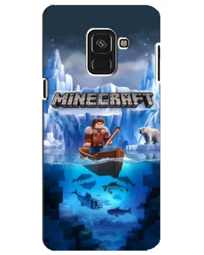 Чехол для Samsung Galaxy A8 Plus 2018 (A730F) с картинкой «Minecraft ледяной мир» Чехол для Samsung Galaxy A8 Plus 2018 (A730F) с картинкой «Minecraft ледяной мир»
