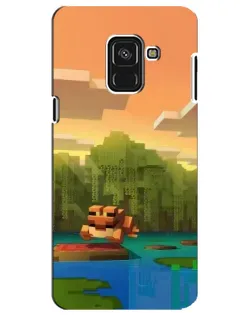 Чехол для Samsung Galaxy A8 Plus 2018 (A730F) с картинкой «Майнкрафт закат солнца» Чехол для Samsung Galaxy A8 Plus 2018 (A730F) с картинкой «Майнкрафт закат солнца»