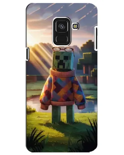 Чехол для Samsung Galaxy A8 Plus 2018 (A730F) с картинкой «Крипер в свитере» Чехол для Samsung Galaxy A8 Plus 2018 (A730F) с картинкой «Крипер в свитере»