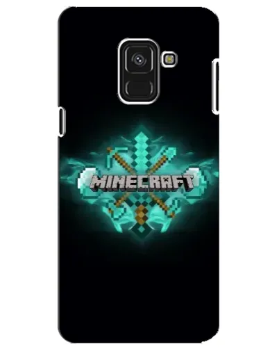 Чехол для Samsung Galaxy A8 Plus 2018 (A730F) с картинкой «Minecraft Diamond лого» Чехол для Samsung Galaxy A8 Plus 2018 (A730F) с картинкой «Minecraft Diamond лого»