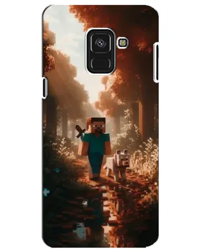 Чехол для Samsung Galaxy A8 Plus 2018 (A730F) с картинкой «Стив в лесу» Чехол для Samsung Galaxy A8 Plus 2018 (A730F) с картинкой «Стив в лесу»