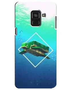 Чехол для Samsung Galaxy A8 Plus 2018 (A730F) с картинкой «Черепаха Minecraft» Чехол для Samsung Galaxy A8 Plus 2018 (A730F) с картинкой «Черепаха Minecraft»