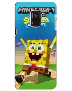 Чехол для Samsung Galaxy A8 Plus 2018 (A730F) с картинкой «Губка Боб Minecraft» Чехол для Samsung Galaxy A8 Plus 2018 (A730F) с картинкой «Губка Боб Minecraft»