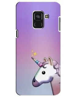 Чехол для Samsung Galaxy A8 Plus 2018 (A730F) с картинкой «Единорог градиент» Чехол для Samsung Galaxy A8 Plus 2018 (A730F) с картинкой «Единорог градиент»
