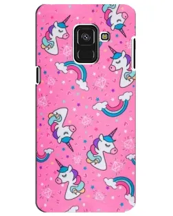 Чехол для Samsung Galaxy A8 Plus 2018 (A730F) с картинкой «Unicorn паттерн розовый» Чехол для Samsung Galaxy A8 Plus 2018 (A730F) с картинкой «Unicorn паттерн розовый»