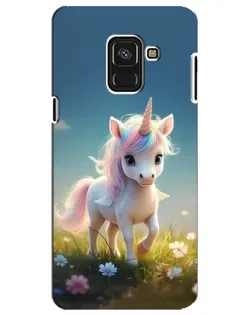 Чехол для Samsung Galaxy A8 Plus 2018 (A730F) с картинкой «Единорог на поляне» Чехол для Samsung Galaxy A8 Plus 2018 (A730F) с картинкой «Единорог на поляне»