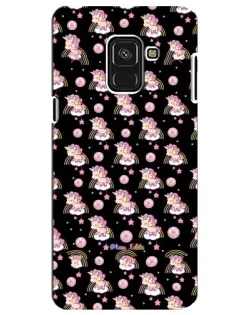 Чехол для Samsung Galaxy A8 Plus 2018 (A730F) с картинкой «Magic Unicorn паттерн» Чехол для Samsung Galaxy A8 Plus 2018 (A730F) с картинкой «Magic Unicorn паттерн»