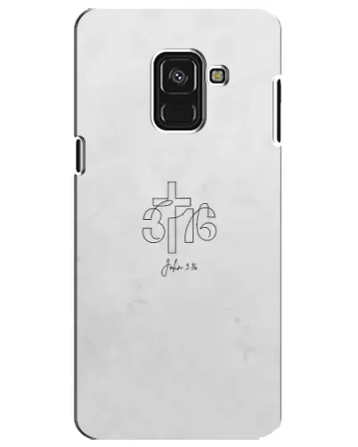 Чехол для Samsung Galaxy A8 Plus 2018 (A730F) с картинкой «Иоанна 3:16 Крест» Чехол для Samsung Galaxy A8 Plus 2018 (A730F) с картинкой «Иоанна 3:16 Крест»