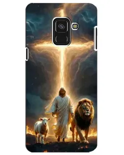 Чехол для Samsung Galaxy A8 Plus 2018 (A730F) с картинкой «Лев Иуды и Свет» Чехол для Samsung Galaxy A8 Plus 2018 (A730F) с картинкой «Лев Иуды и Свет»