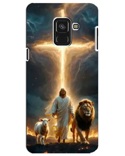 Чехол для Samsung Galaxy A8 Plus 2018 (A730F) с картинкой «Лев Иуды и Свет» Чехол для Samsung Galaxy A8 Plus 2018 (A730F) с картинкой «Лев Иуды и Свет»