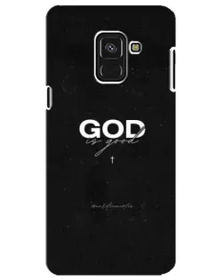 Чехол для Samsung Galaxy A8 Plus 2018 (A730F) с картинкой «GOD — Бог над всем»