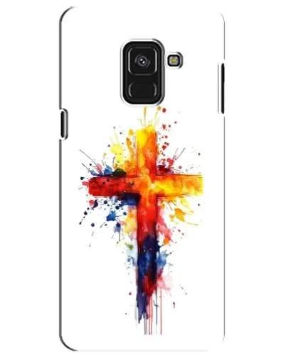 Чехол для Samsung Galaxy A8 Plus 2018 (A730F) с картинкой «Акварельный крест» Чехол для Samsung Galaxy A8 Plus 2018 (A730F) с картинкой «Акварельный крест»