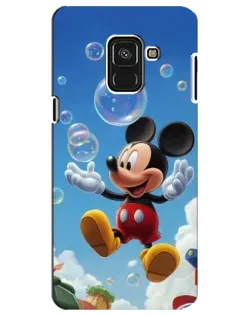 Чехол для Samsung Galaxy A8 Plus 2018 (A730F) с картинкой «Mickey и мыльные пузыри» Чехол для Samsung Galaxy A8 Plus 2018 (A730F) с картинкой «Mickey и мыльные пузыри»