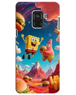 Чехол для Samsung Galaxy A8 Plus 2018 (A730F) с картинкой «Космический фастфуд» Чехол для Samsung Galaxy A8 Plus 2018 (A730F) с картинкой «Космический фастфуд»