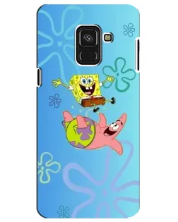 Чехол для Samsung Galaxy A8 Plus 2018 (A730F) с картинкой «Спанч Боб и Патрик» Чехол для Samsung Galaxy A8 Plus 2018 (A730F) с картинкой «Спанч Боб и Патрик»