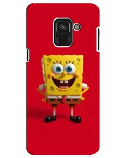 Чехол для Samsung Galaxy A8 Plus 2018 (A730F) с картинкой «Спанч Боб на красном» Чехол для Samsung Galaxy A8 Plus 2018 (A730F) с картинкой «Спанч Боб на красном»