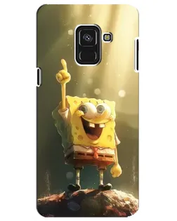 Чехол для Samsung Galaxy A8 Plus 2018 (A730F) с картинкой «Сияющий Спанч Боб» Чехол для Samsung Galaxy A8 Plus 2018 (A730F) с картинкой «Сияющий Спанч Боб»