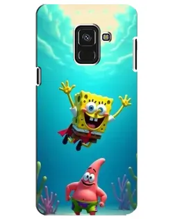 Чехол для Samsung Galaxy A8 Plus 2018 (A730F) с картинкой «Спанч Боб под водой» Чехол для Samsung Galaxy A8 Plus 2018 (A730F) с картинкой «Спанч Боб под водой»