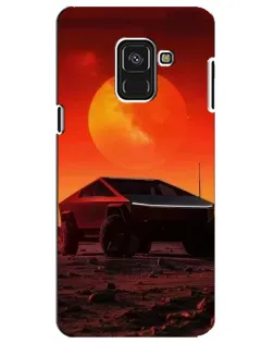 Чехол для Samsung Galaxy A8 Plus 2018 (A730F) с картинкой «Cybertruck на Марсе» Чехол для Samsung Galaxy A8 Plus 2018 (A730F) с картинкой «Cybertruck на Марсе»