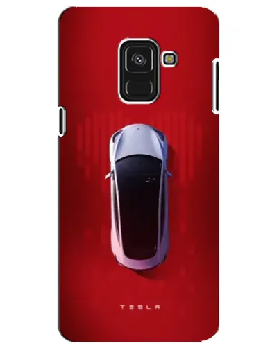 Чехол для Samsung Galaxy A8 Plus 2018 (A730F) с картинкой «Tesla Top View»