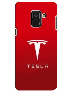 Чехол для Samsung Galaxy A8 Plus 2018 (A730F) с картинкой «Tesla Red Classic» Чехол для Samsung Galaxy A8 Plus 2018 (A730F) с картинкой «Tesla Red Classic»