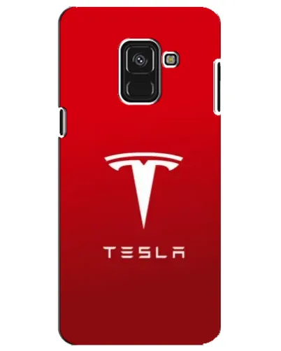 Чехол для Samsung Galaxy A8 Plus 2018 (A730F) с картинкой «Tesla Red Classic»
