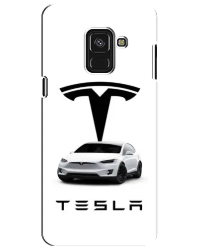 Чехол для Samsung Galaxy A8 Plus 2018 (A730F) с картинкой «Tesla White Style»