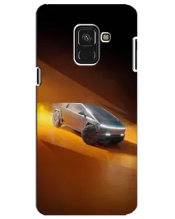 Чехол для Samsung Galaxy A8 Plus 2018 (A730F) с картинкой «Cybertruck в пустыне»