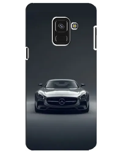 Чехол для Samsung Galaxy A8 Plus 2018 (A730F) с картинкой «Mercedes на черном»