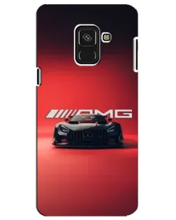 Чехол для Samsung Galaxy A8 Plus 2018 (A730F) с картинкой «Mercedes AMG — красная линия»