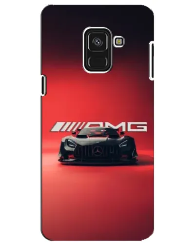 Чехол для Samsung Galaxy A8 Plus 2018 (A730F) с картинкой «Mercedes AMG — красная линия»