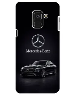 Чехол для Samsung Galaxy A8 Plus 2018 (A730F) с картинкой «Mercedes — решетка радиатора»