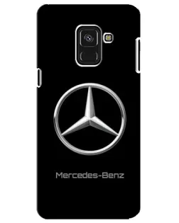 Чехол для Samsung Galaxy A8 Plus 2018 (A730F) с картинкой «Mercedes Silver Logo»
