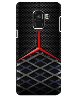 Чехол для Samsung Galaxy A8 Plus 2018 (A730F) с картинкой «Mercedes Carbon Grid»